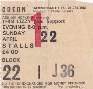 Thin Lizzy live at Hammersmith Odeon