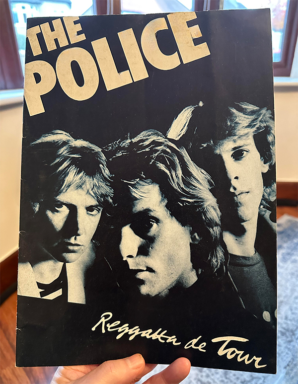 The Police Reggatta de Tour programme