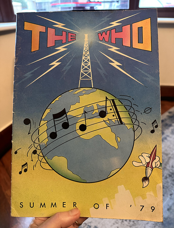 The Who programme from 1979