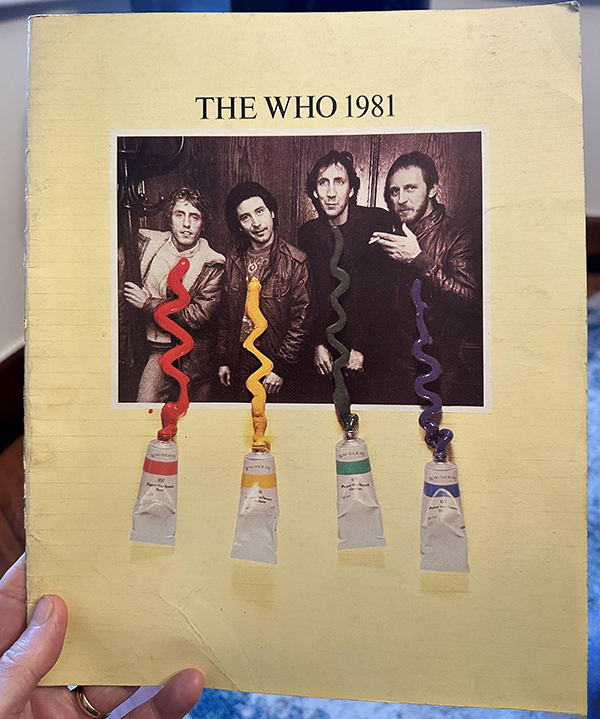 The Who 1981 tour programme